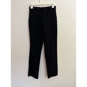 Lauren Ralph Lauren Black Label Boys 16 Pants Black Rayon Straight Leg Stretch